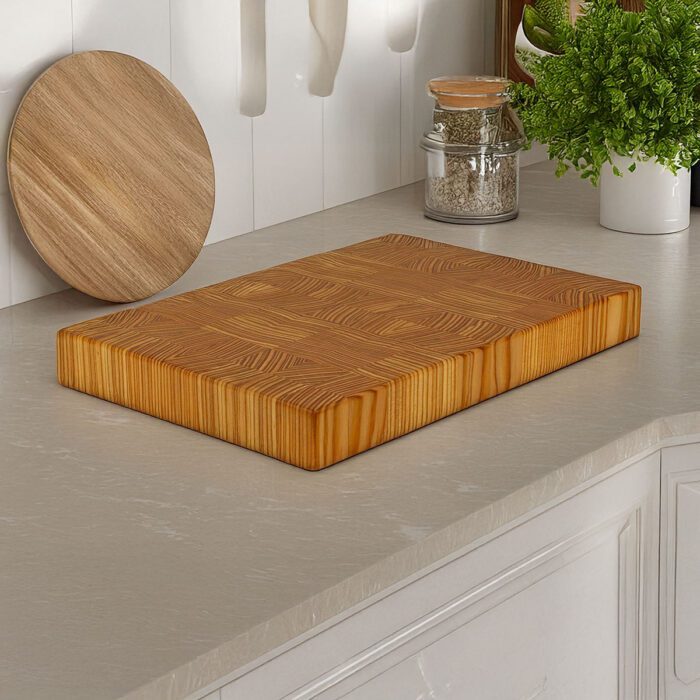 Stirnholz - 33x23x3cm - Lärche – Bild 4